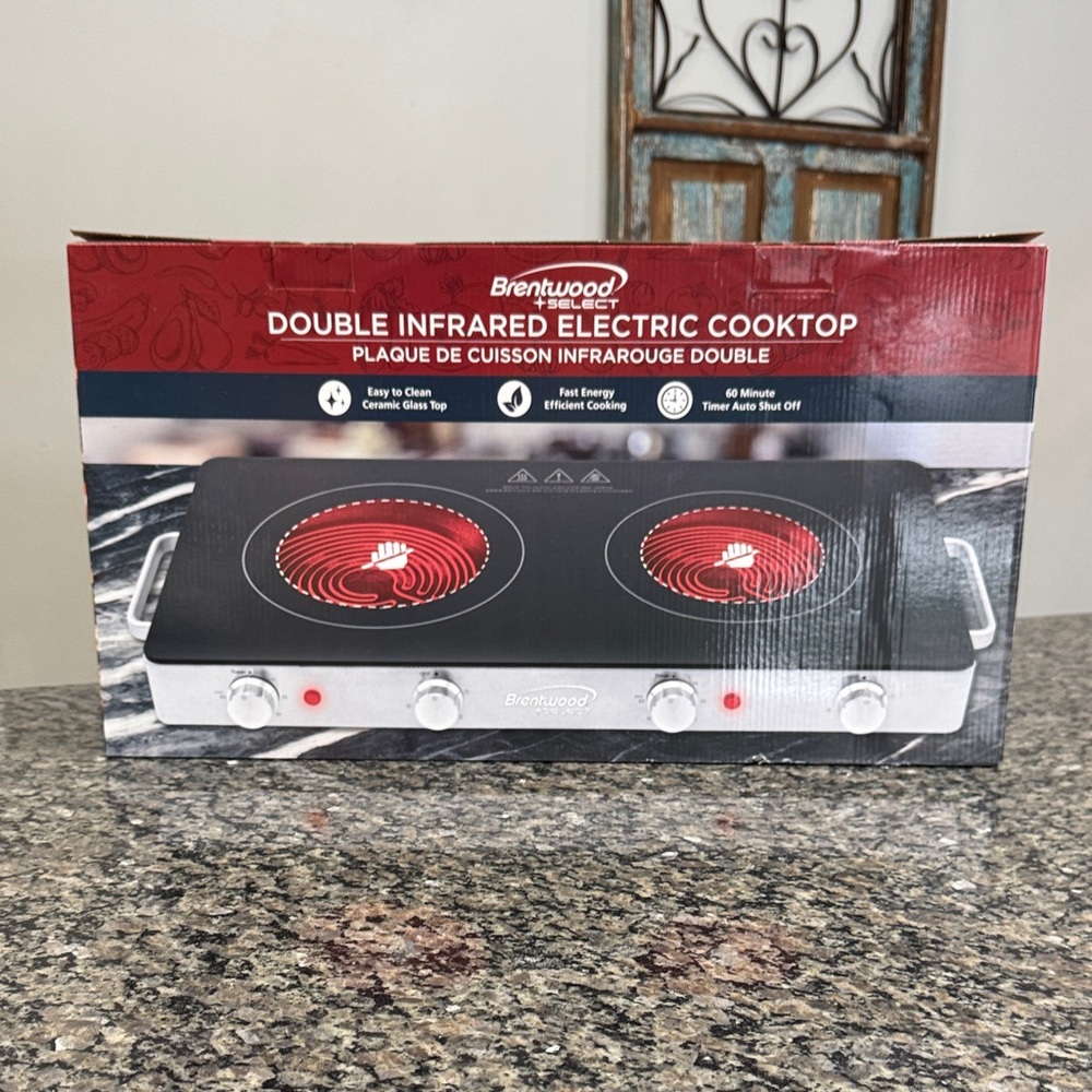 Brentwood Double Infrared Electric Cooktop NEW